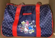 Hello Kitty And Friends Red & Blue Rolling Duffel Bag - Carryon Suitcase - NEW