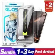 2X Tempered Glass Screen Protector For Apple iPhone 16 Pro Max 15 14 13 12 11 XR