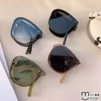 在飛比找松果購物優惠-【Mini嚴選】折疊百搭太陽眼鏡 墨鏡 四色 F0014 (