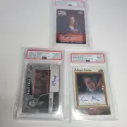 Lot Of 3 MARVEL CARDS Signatures PSA Not CGC Beckett WANDAVISON WINTER SOLDIER