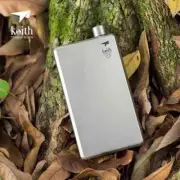 Pure Titanium 100Ml Hip Flask With Funnel For Camping Hiking & Outdoor Drinking