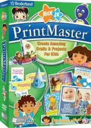 Broderbund Print Master Nick Jr. Edition. New