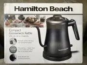 Hamilton Beach Compact 20 oz/0.6 Liter Gooseneck Electric Kettle Boiling Water