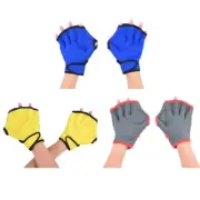 2Pcs Aquatic Gloves Flippers Swim Hand Finger Webbed Gloves Webbed Swim Paddles