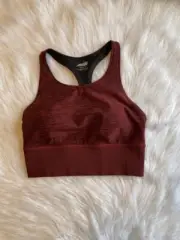 Avia Sports Bra Womens Size XS (0-2) Wireless Pull Over Racerback Wirefree