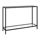 Console Table Transparent 120X35X75 Cm Tempered Glass