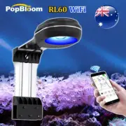 PopBloom RL60 WiFi Full Spectrum Reef Aquarium Light for Coral Marine Reef Tank