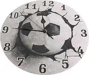BIUDECO Football Wall Clock Digital Silent 10 Inch DIY Decor for Living Room Office