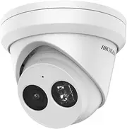 Ⲏіkvіsіon DS-2CD2383G2-IU 4K 8MP AcuSense IP Camera 2.8mm PoE Turret Dome Camera Built in Microphone IR IP67 IK10 H.265+ English Version, Compatible with Hikvision NVR, Hik-Connect