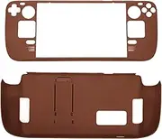 Kickstand Case for Steam Deck Full Defense, Shockproof, Fingerprint Proof, Ergonomic Protective Cover with Stand for Steam Deck Console (Brown)