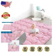 Thick Soft Baby Play Mat - Non-Toxic, Anti-Slip Design Compatible with Playpens