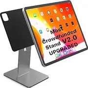 MagFlott V2.0 (11"/10.9") Magnetic Stand for iPad Pro 11" [not for Pro 11" M4], Air 11" M3/M2/10.9", Includes 6’ Ucable USB C Cable, Full 360 Rotation (Space Gray)