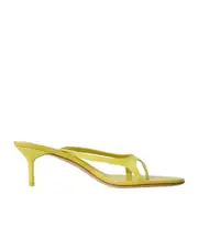 Round toe high heel sandals 36 Yellow