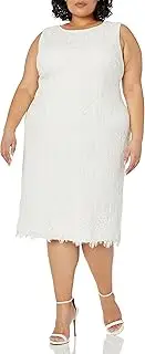 [Adrianna Papell] Women's Plus Size Scarlett Lace Midi Sheath Dress