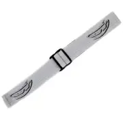 JT Spectra Proflex Woven Goggle Strap - Glitter White / Silver LE