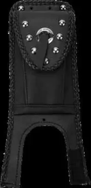 Mustang Black Studded Felt Lined Tank Bib w Pouch Heritage Springer 00-03
