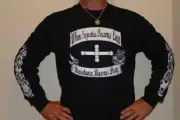 EUREKA FLAG T SHIRT BIKER "WHEN INJUSTICE BECOMES LAW" LONG SLEVE BLACK NO VLAD