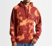 BRIXTON Men's CREST Pullover Hoodie - Dark Brick - Medium - NWT