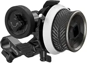 [SMALLRIG] Mini Follow Focus with A/B Stops & 15mm Rod Clamp and Snap-on Gear Ring Belt for DLSRs and Mirrorless Cameras, Fits Different Diameter Lenses Up to 114mm - 3010