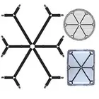2Pack Sheet Fasteners,Adjustable Elastic Fitted Sheet Straps, Crisscross Bed ...