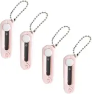 4Pcs Pink Folding Scissors Safe Portable Travel Scissors Foldable Telescopic Cut
