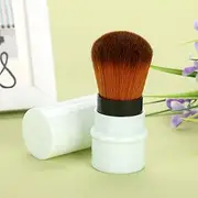 Makeup Blusher Powder Brush Marbling Brush Concealer Brush Stretchable Handle for Professional and Home Use (Green)