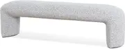Everet 1.5m Long Ottoman Bench - Pepper Boucle