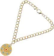GANAZONO Pet Metal Lock Pendant Cat Neck Collar Fortune Pendant Pet Jewelry New Year Dog Necklace Pet Collar Luck Charm Spring Festival Pet Necklace Golden