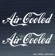 Air Cooled Vinyl Decal Sticker Funny Volkswagen VW Beetle Bug Kombi Van
