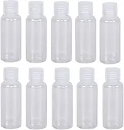 Changyeah10 Pcs Flip Top Squeeze Bottle Liquid Squeeze Bottles,Travel Size PE Squeeze Bottles for Liquids,For Shampoo,Conditioner,Lotion,Toiletries(18 ML)