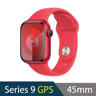 不鏽鋼錶帶組【Apple】Apple Watch S9 GPS 45mm(鋁金屬錶殼搭配運動型錶帶)