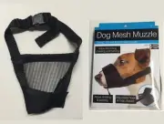 Mesh Muzzle for Dog - M - Adjustable Flexible Allows Drinking & Panting