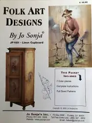 Tole Painting MEGA Pattern Packet: Danish Linen Cupboard by Jo Sonja Jansen