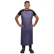Cordova RA04B48 4 Mil Blue Vinyl Apron, Tie Strings & Sewn Edges, 36"" X...