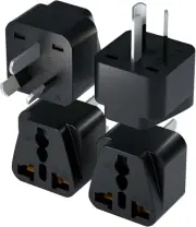 [4 Pack]Universal Travel Adapter : Us/Uk/Eu/India to AU Plug Converter, Semi-Ins