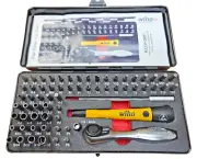 Wiha 75965 Master Tech Micro Bit Set w/ Handle ESD Ratchet 65 pc