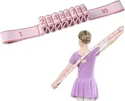 1.2M/3.93Ft Yoga Stretching Band Pink Yoga Strap with 10 Adjustable Loops Extra Long Yoga Belt Stretcher for Pilates Fitness Flexibility Training Hysical Therapy