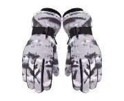 Men's Thermal Touch Screen Snow Gloves Ski Gloves for Men Women - Grey