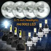 8pcs 5.75 5-3/4" inch Round Hi/Lo Beam Led Headlights Headlamp (for: Chrysler)