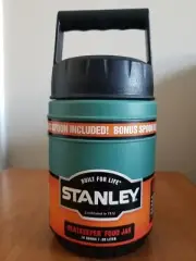 NEW STANLEY HEATKEEPER FOOD JAR 10oz THERMOS WITH SPOON SOUP CUP MICROWAVEABLE