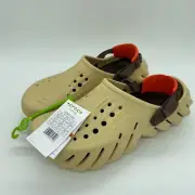 Crocs Men's Echo Slip On Clogs Casual Solid Sesame Tan 207937-0HX Size 9