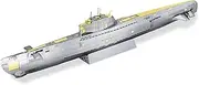 Piececool 3D Metal Puzzles for Adults, Military Submarine Metal Model Building Kits for Stress Relax, Great Christmas Birthday Gifts