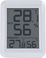 JSEIAJB Home Station Indoor/Outdoor Hygrometer Electronic Temperature Humidity Meter Digital Thermometer Weather Testing Tools