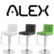 New! Modern Home "Leather" Bar/Counter Stool Adjustable Height - Chrome Barstool