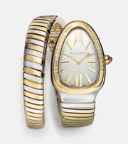 [Bvlgari] Bvlgari Serpenti Tubogas watch with diamonds One size gold