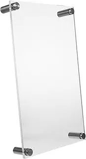 jojofuny Acrylic Monitor Stand Clear Computer Riser for Optimal Eye Level Transparent Design for Home Office Height Ergonomic to Work Efficiency