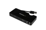 StarTech Portable Laptop Docking Station - HDMI or VGA - USB 3.0 Dock [USB3SMDOCKHV]