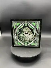 Jabba The Hutt Art Deco 3D Printed Picture Star Wars Themed