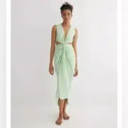 MOEVA**Adelice Mint Green Linen Dress***Small $390