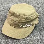 Titleist Hat Cap Womens Khaki Military Cadet Golf Strapback Adjustable NWT